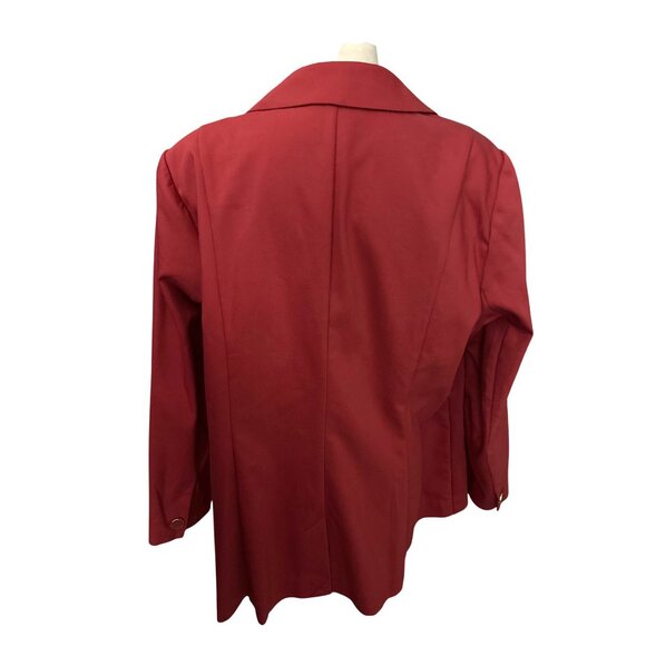 NWT Lane Bryant THE BRYANT BLAZER Red Body Skimming not Skin Tight Lined Size 22 - Picture 4 of 7